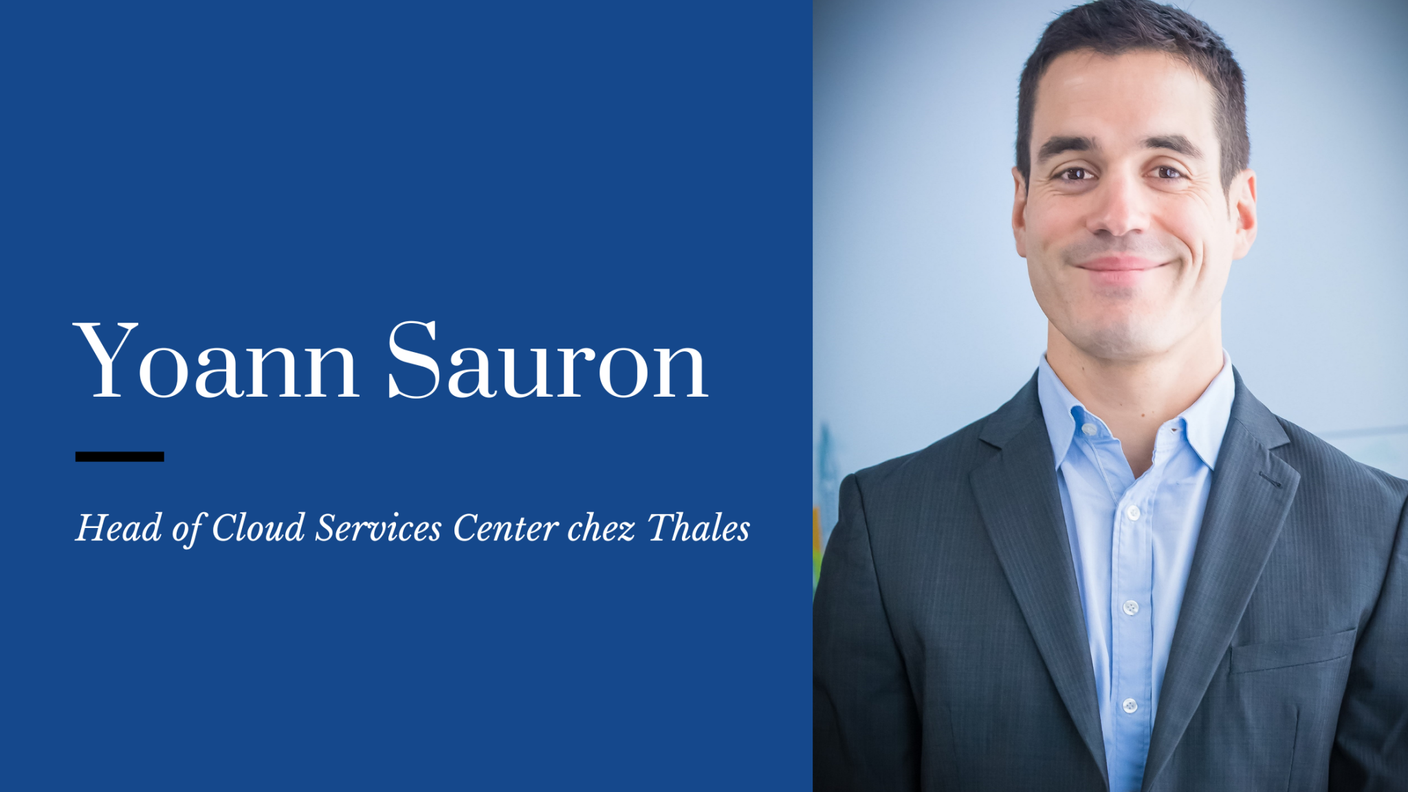 interview Yoann Sauron Thales