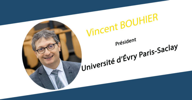 Vincent BOUHIER, élu président de l’Université d’Évry Paris-Saclay