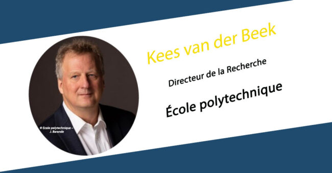 Kees van der Beek est nommé Directeur de la Recherche, adjoint du Directeur de l'Enseignement et de la Recherche de l'École polytechnique