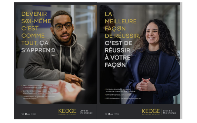 KEDGE Business School lance sa nouvelle signature de marque « Let’s be the change »  (c) KEDGE Business School