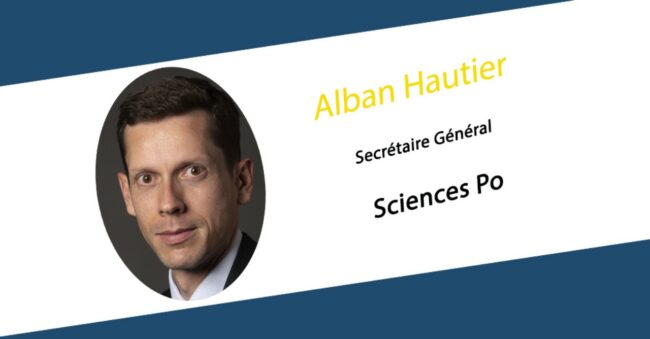 Alban Hautier est nommé Secrétaire général de Sciences Po