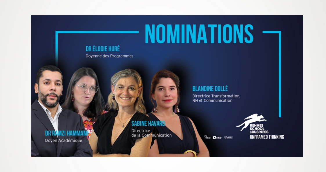 Rennes School of Business annonce 4 nominations clés pour renforcer son leadership académique et sa transformation (c) Rennes School of Business