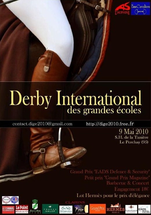 L’affiche du Derby des Grandes Ecoles 2010 en attendant l’affiche de l’édition 2011 !