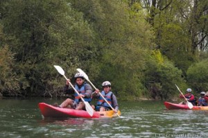 Epreuve canoë, 2ème jour du Raid 2012 à Pont-de-Poitte