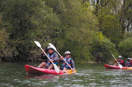 Epreuve canoë, 2ème jour du Raid 2012 à Pont-de-Poitte