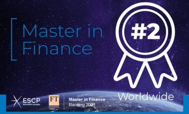 ESCP Business School : son Master in Finance se classe 2ème au niveau mondial dans le Financial Times ! (c) ESCP