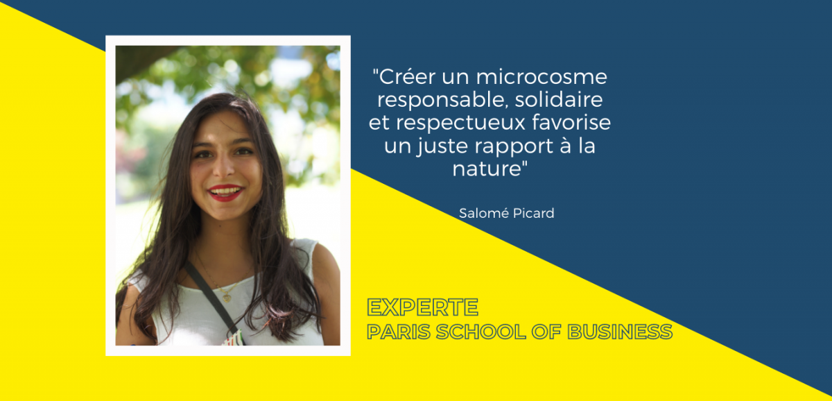 Dans sa tribune, Salomé Picard explique comment la business school sensibilise les étudiants au développement durable